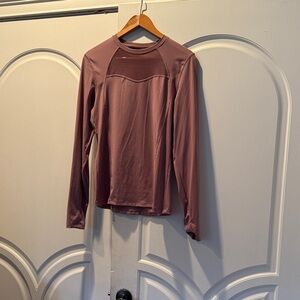 Elegant Long Sleeve Top in Dusty Rose
